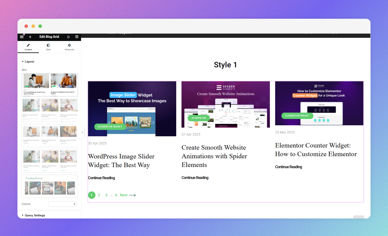 Counter Widget