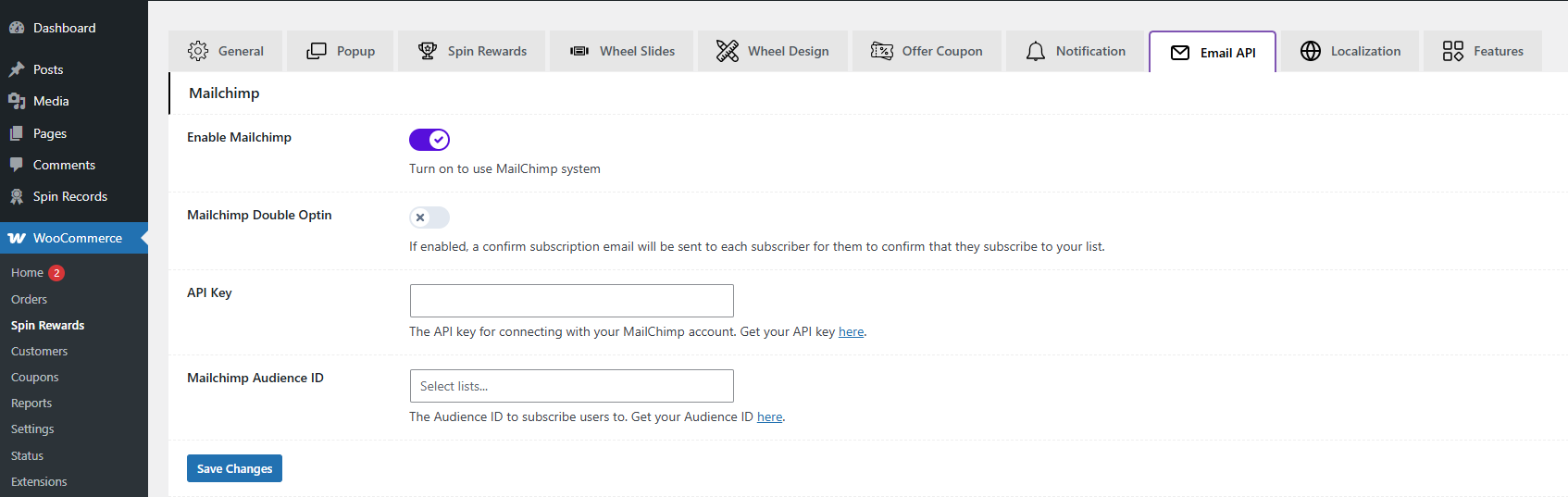 Spin rewards reports