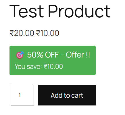 Product Discount