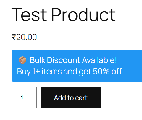 Bulk Discount