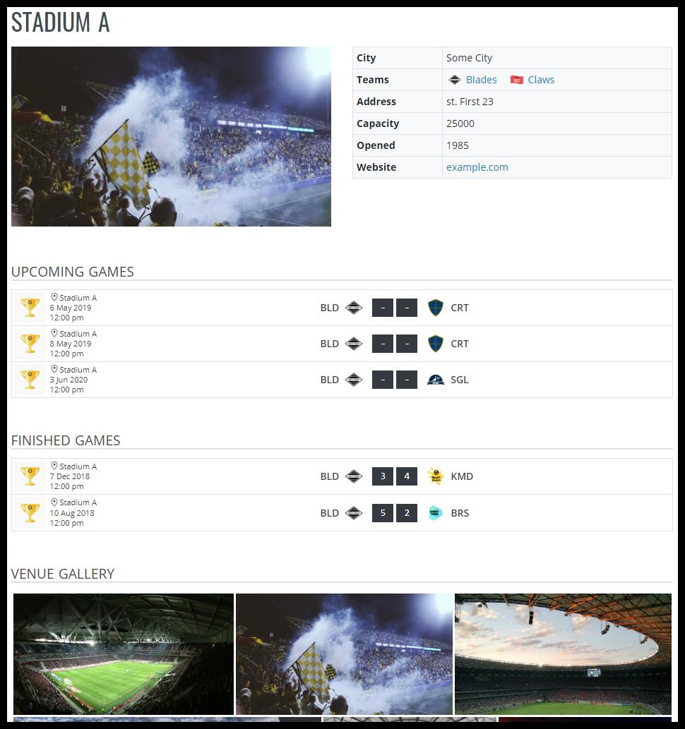 Sports Configurator