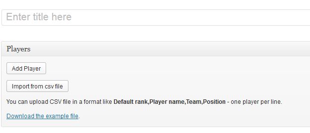 STEP 1: Creating list (see the photo above)