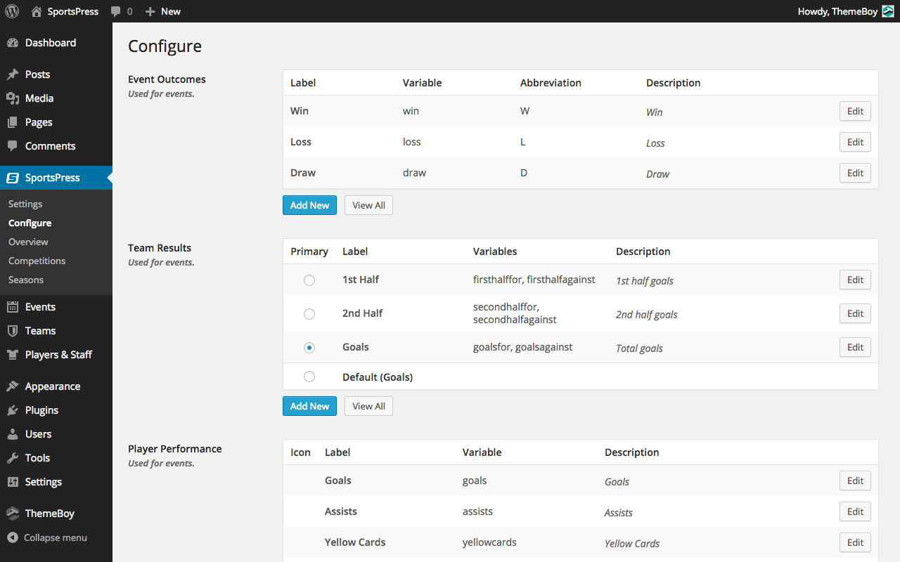 Design your own points system using the custom drag-and-drop equation builder.