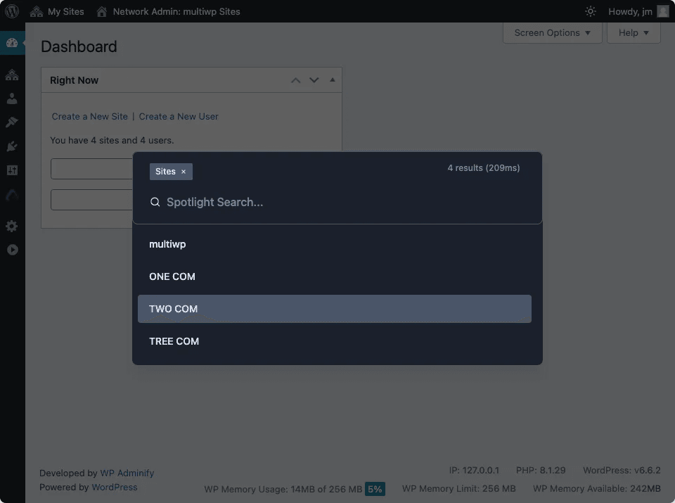 Multisite Search