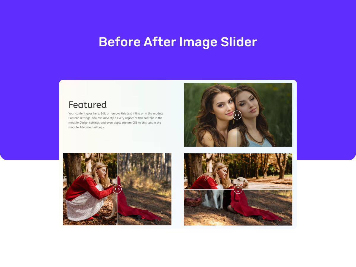 Image Mask Module - This is a module that allows you to transform your images into captivating focal points with the Image Mask module. Apply stunning masks to your images, adding creativity and visual appeal to your website.