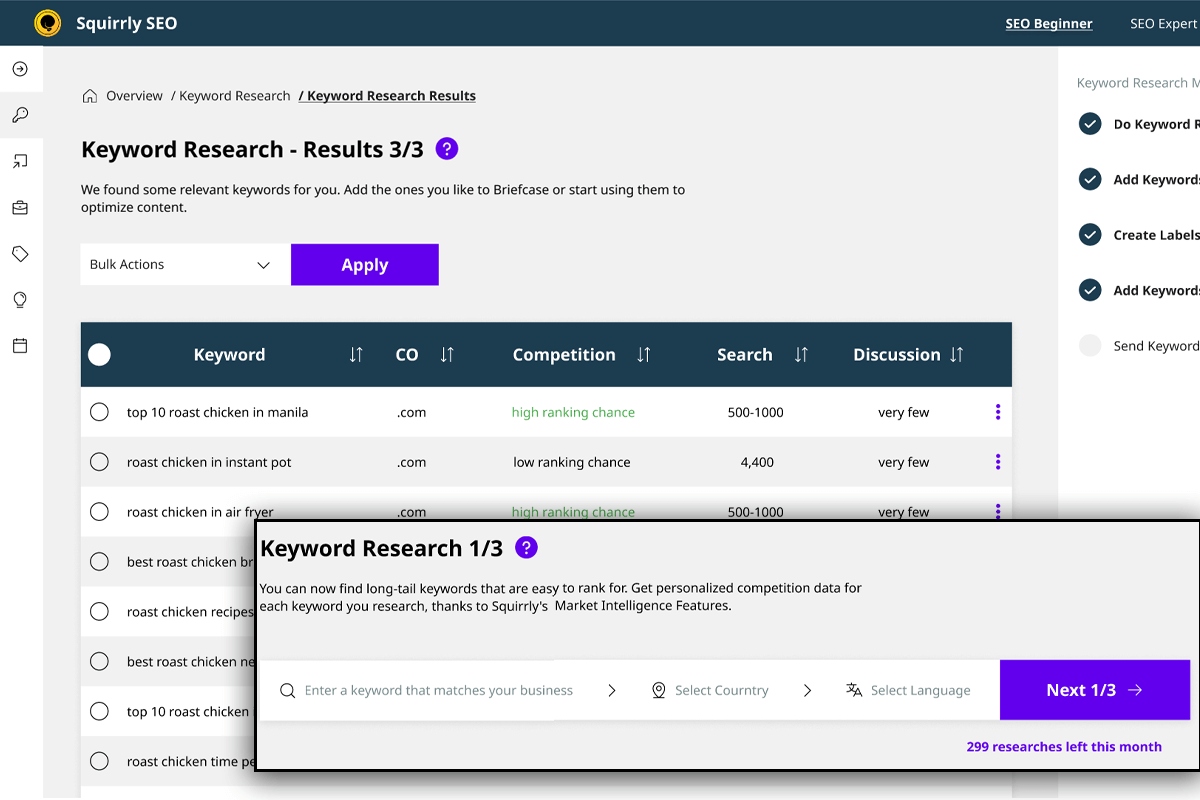 Squirrly SEO - Keyword Research