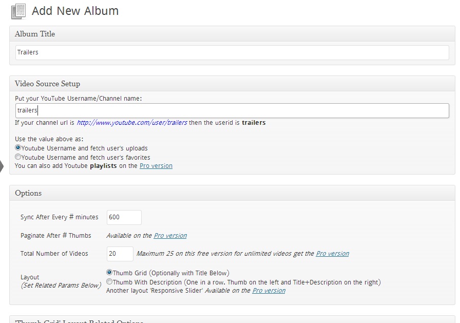 Admin View - Adding album - basic