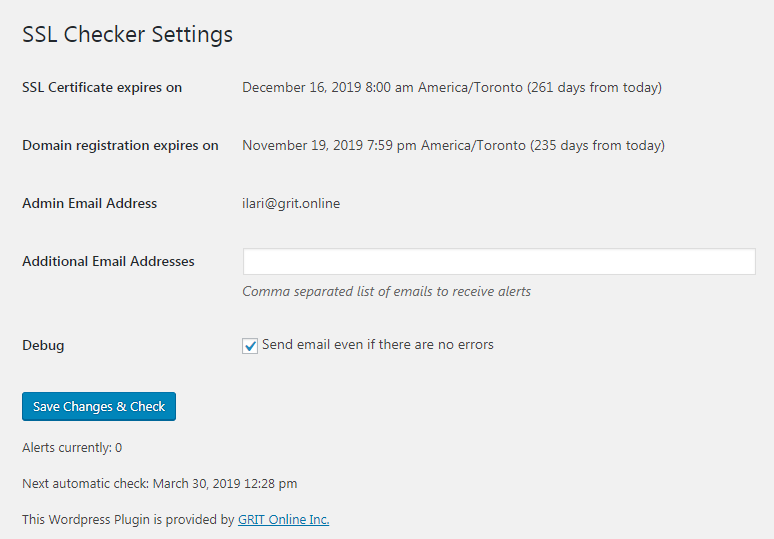 Plugin Settings