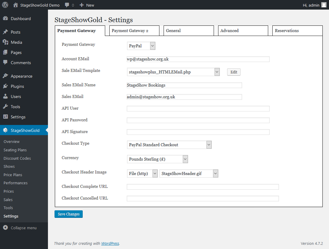 Screenshot 4: Shows Setup