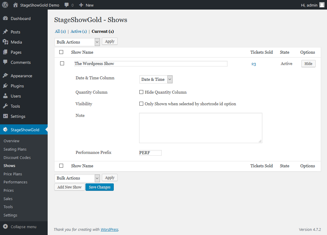 Screenshot 14: Advanced Settings Page