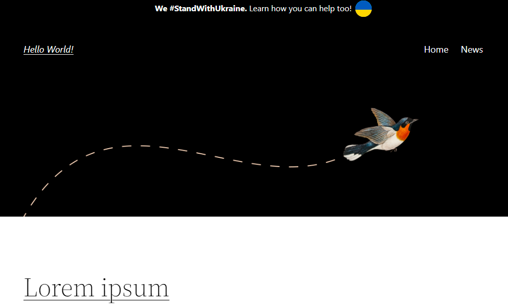 Popup that appears after click on banner/button
