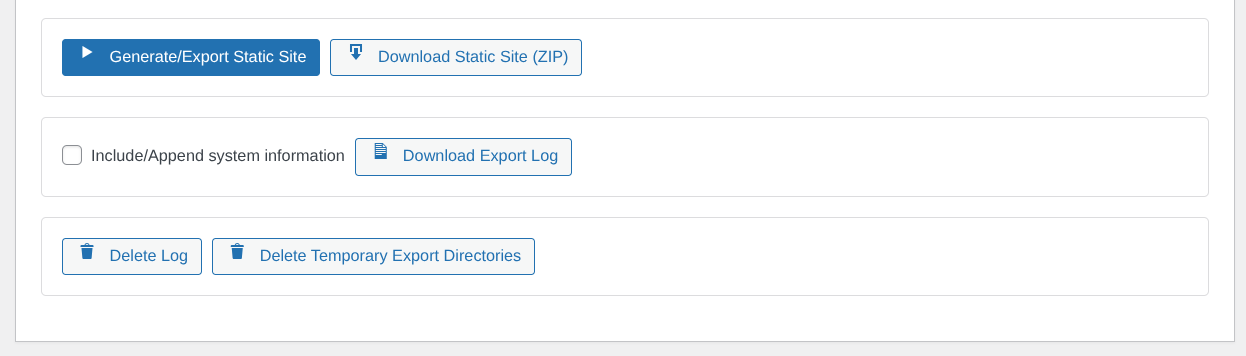 Export, Download, and Delete buttons.