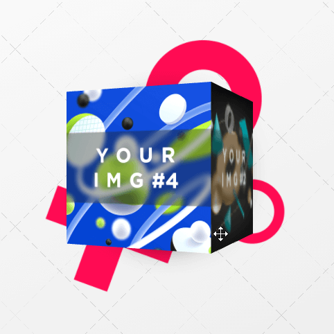 Example of a Cube on a website