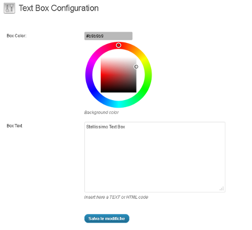 Admin configuration