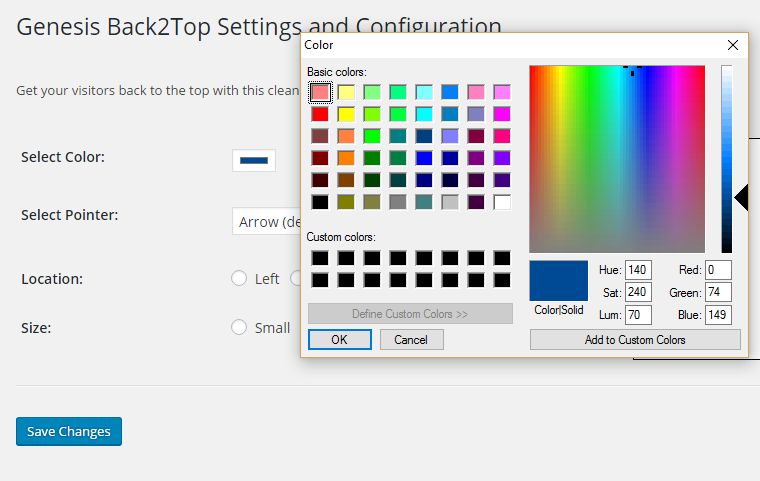 Easily match your site color themes.
