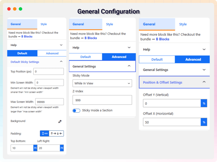 General Configuration