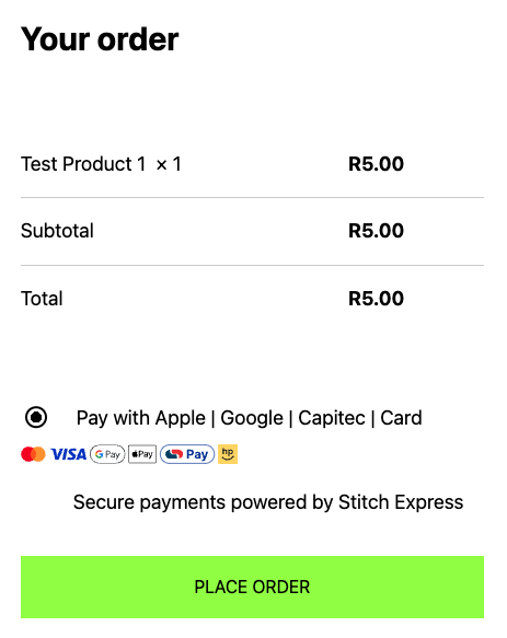 Payment method