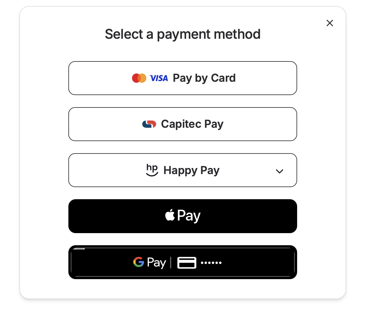 The hosted payment flow