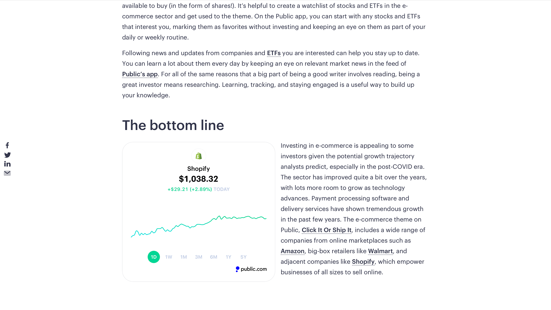 Embed dynamic stock chart directly in your page or post