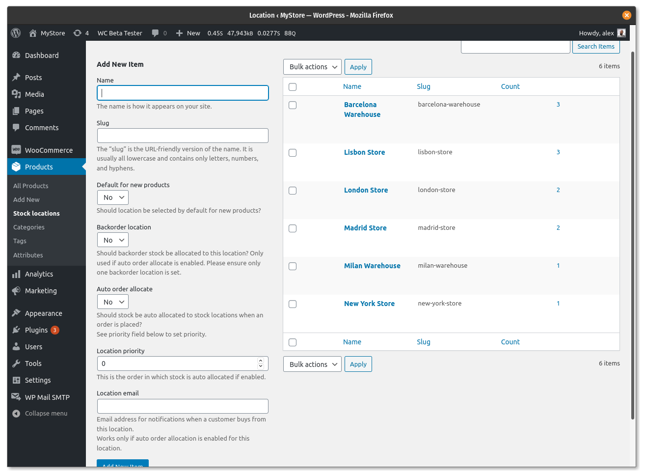 Plugin settings