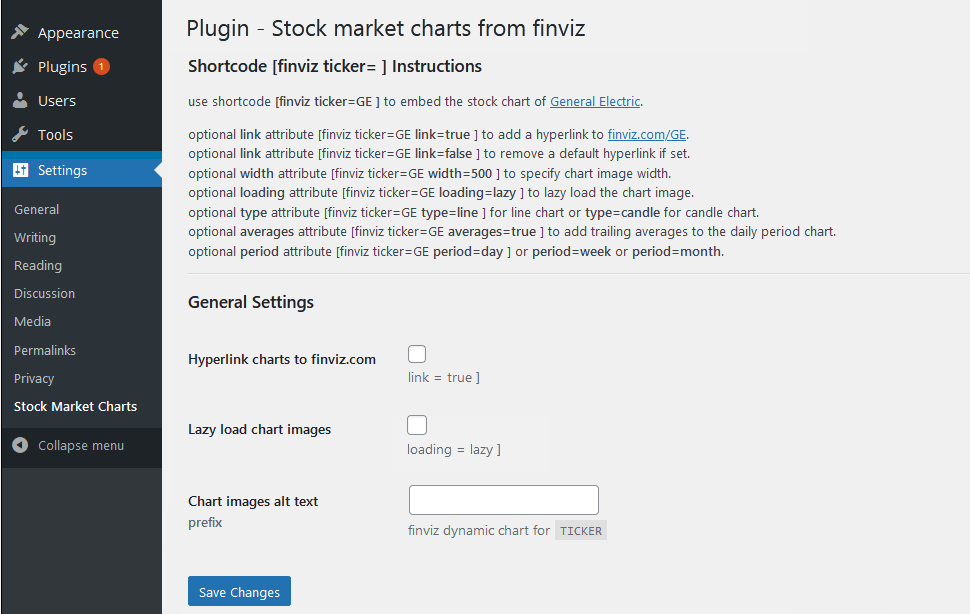 Plugin Settings