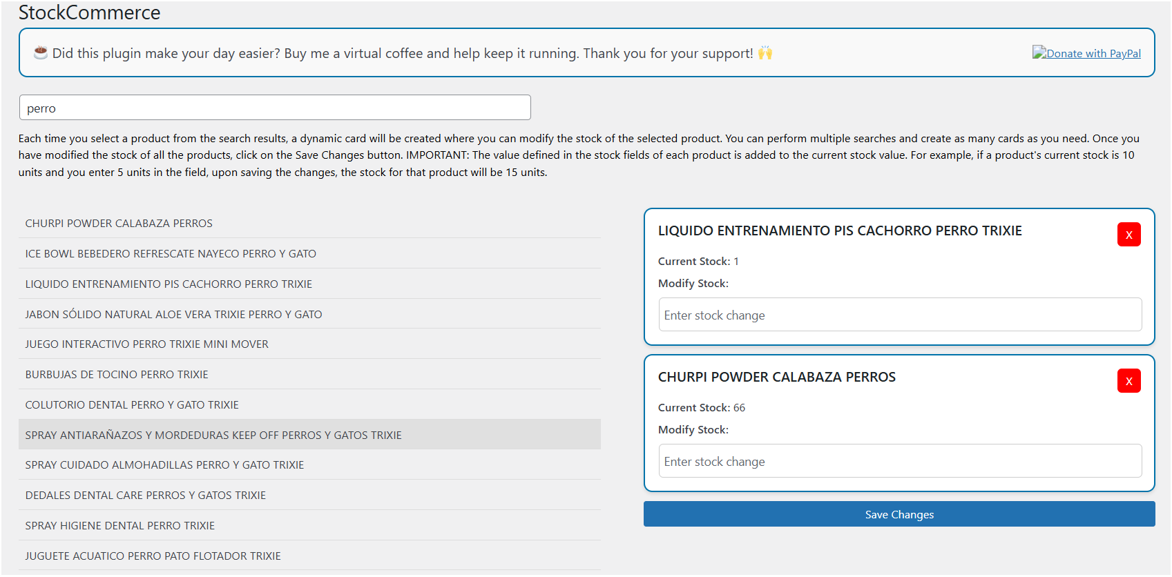 **Batch save functionality** - Apply all changes with one button.