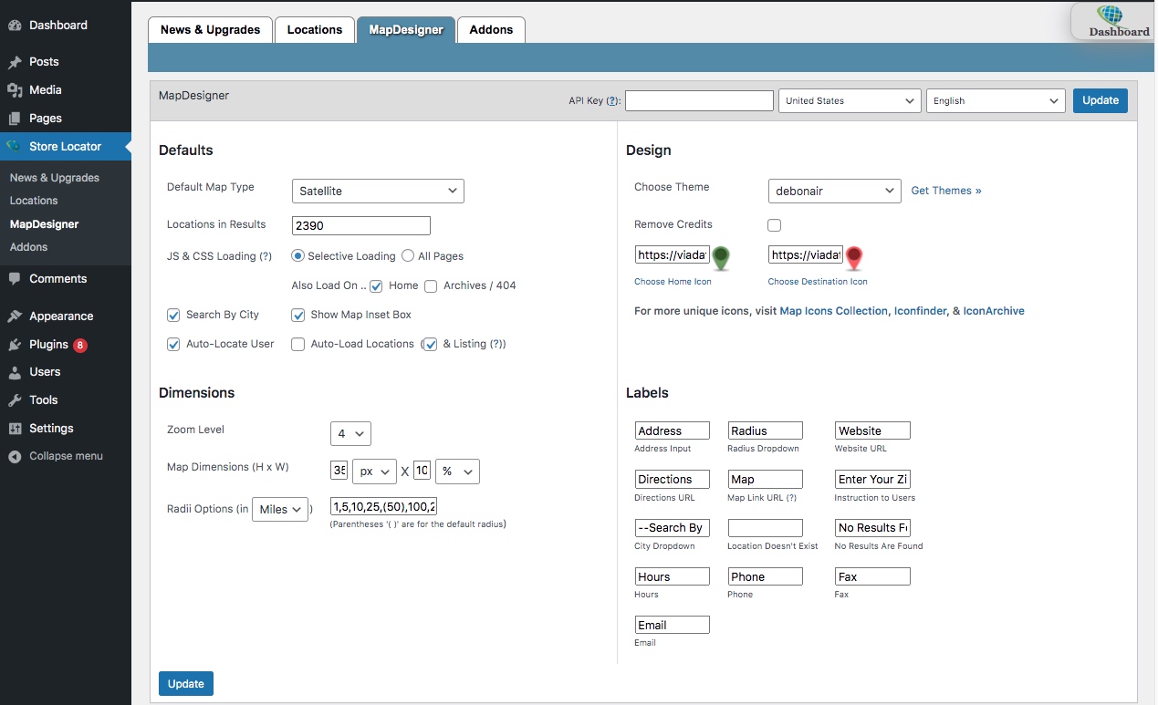 MapDesigner: Choose the Important Options For the Look & Feel of Your Map