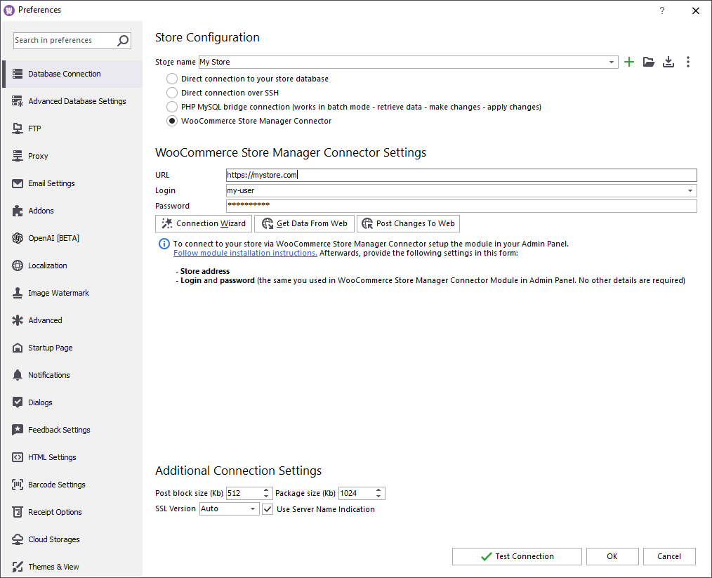 Store Manager For WooCommerce Connection Wizard