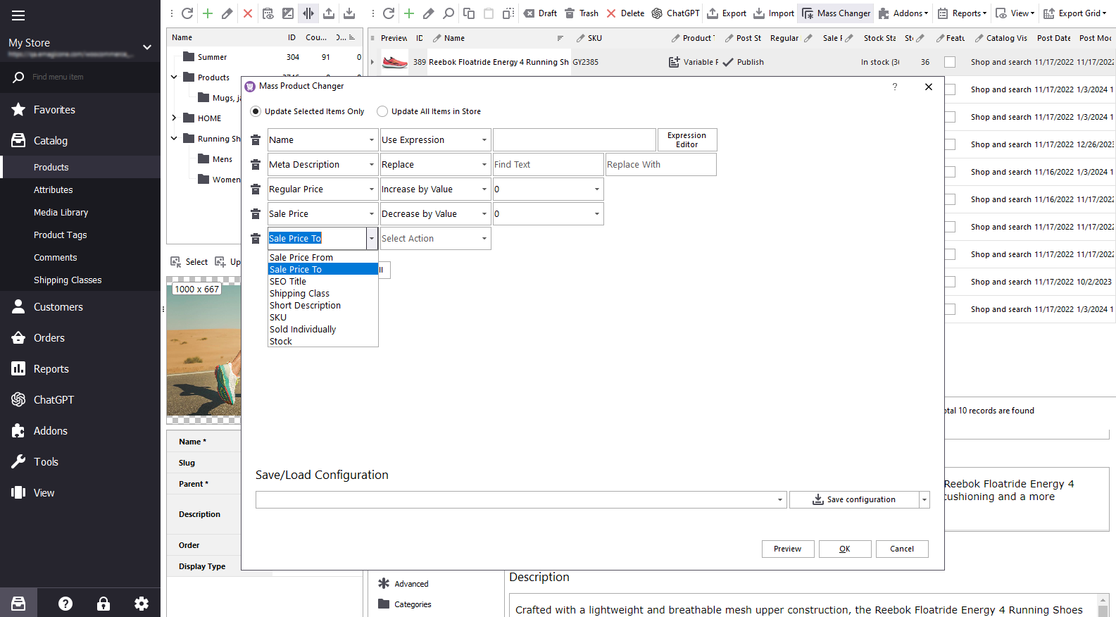 WooCommerce Mass Product Changer