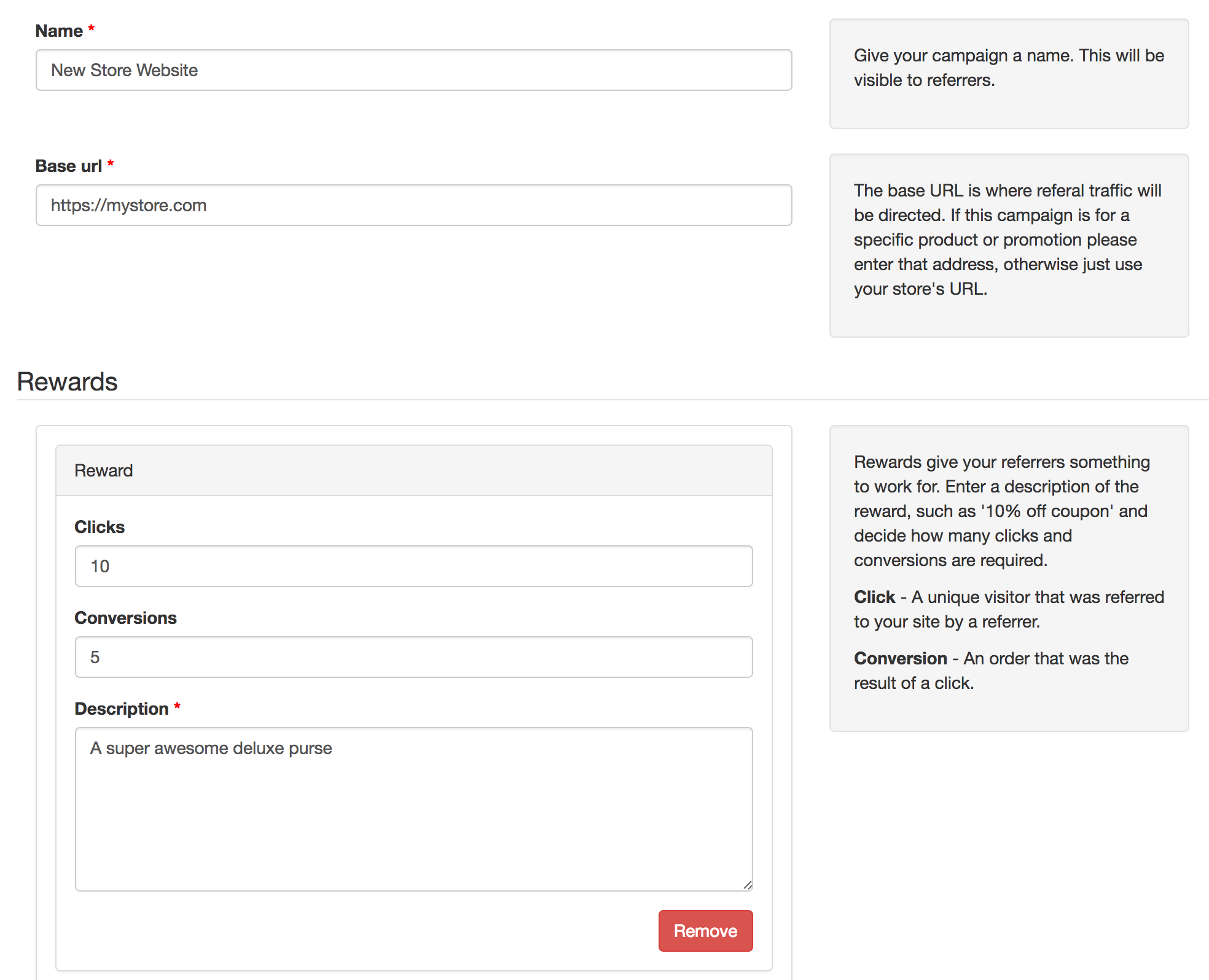Create campaigns with tiered rewards.