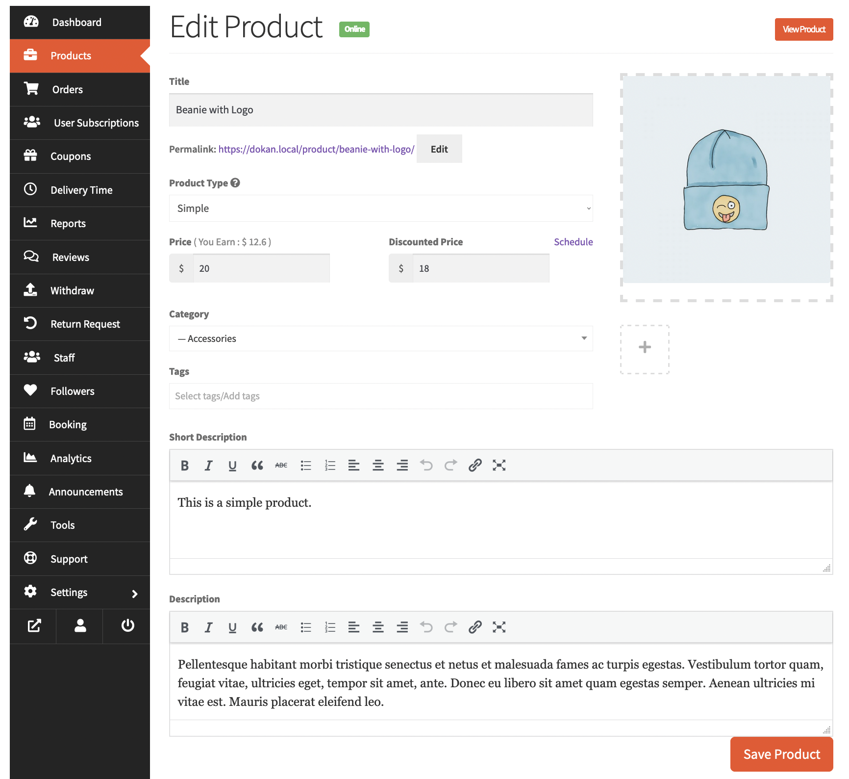 Hide Product Form Sections