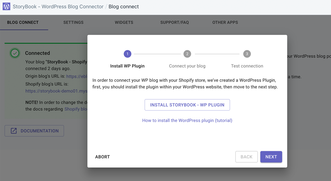 Connect your WordPress blog with your store