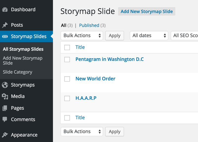Storymap Slides