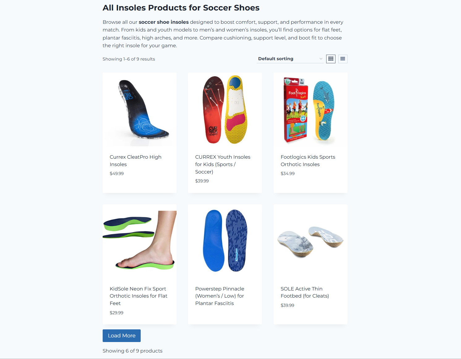 Subcategory cards — child categories displayed as visual cards with images and descriptions