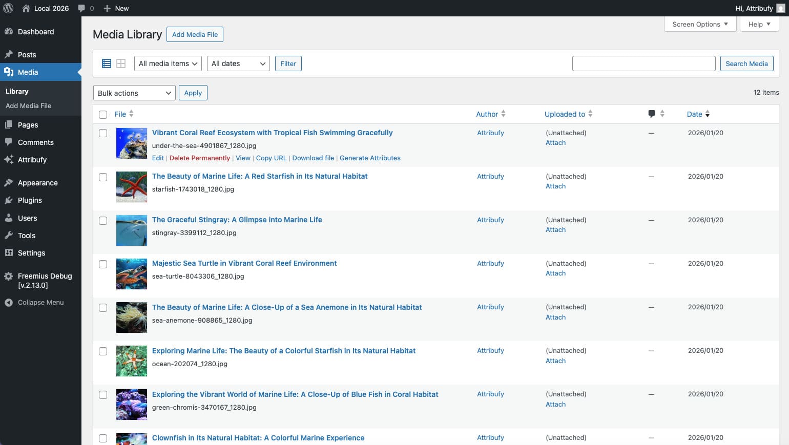 AI Settings page with provider and model selection