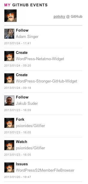 Widget Settings