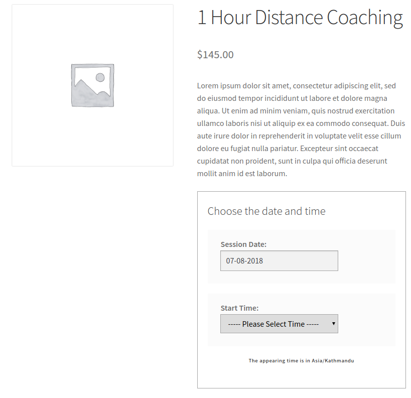 Frontend -Single Product page in action