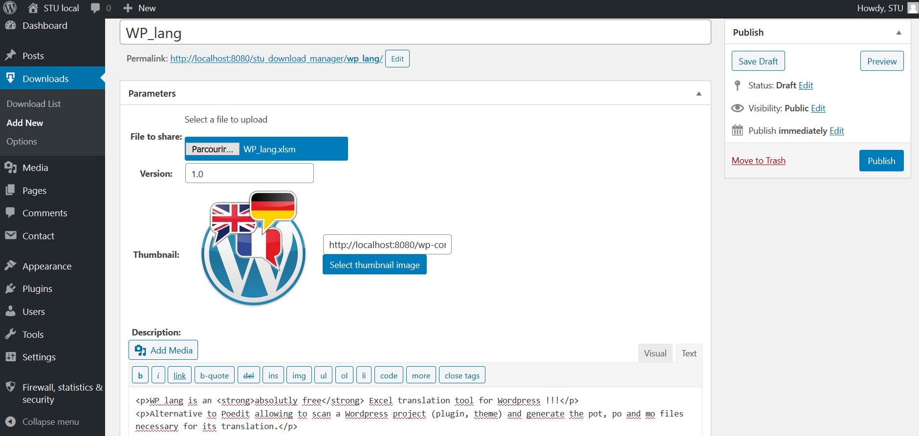 Add new download to publish.