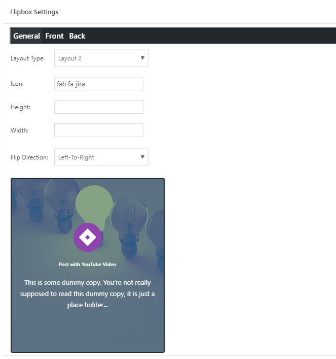 Post Specific Settings (General)