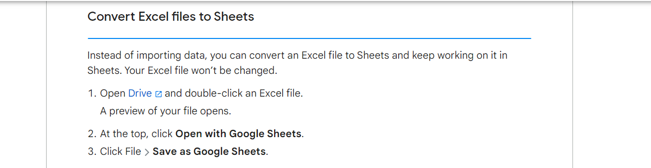 If you are uploading excel file to drive, first convert excel file to google sheet!