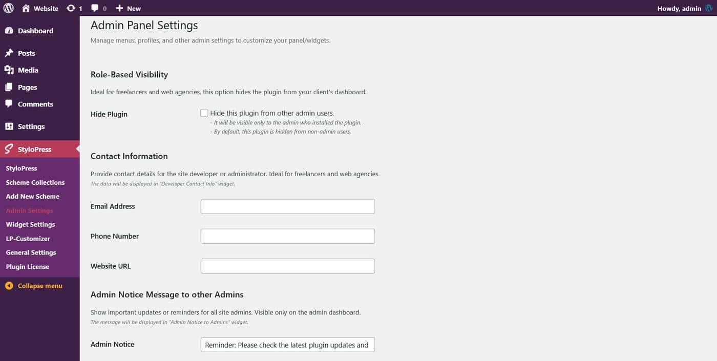 WordPress Login Page Design Template 1.