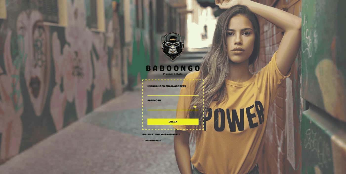 WordPress Login Page Design Template 7.