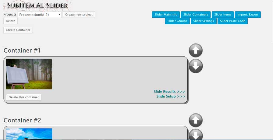 Simple AL Slider admin page 3.