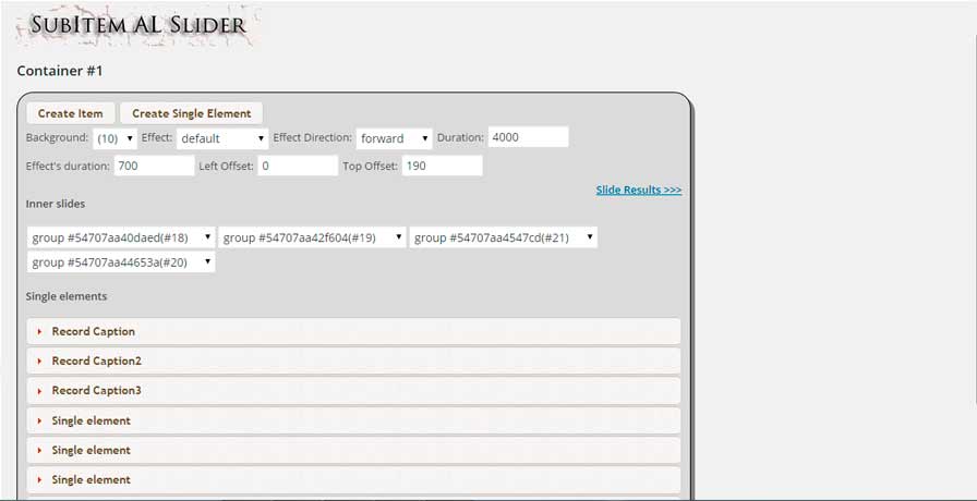 Simple AL Slider admin page 6.