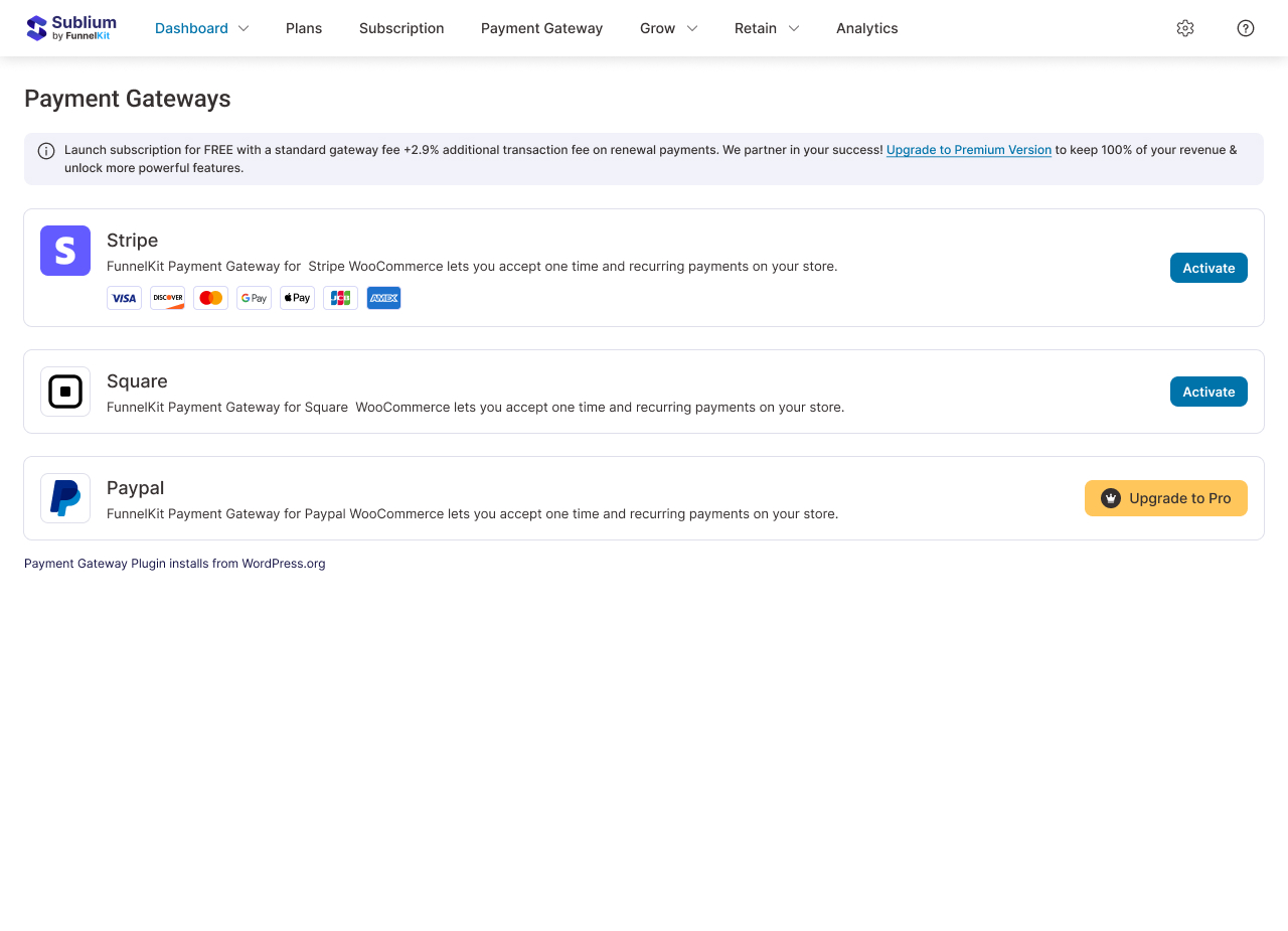 Upgrade groups configuration