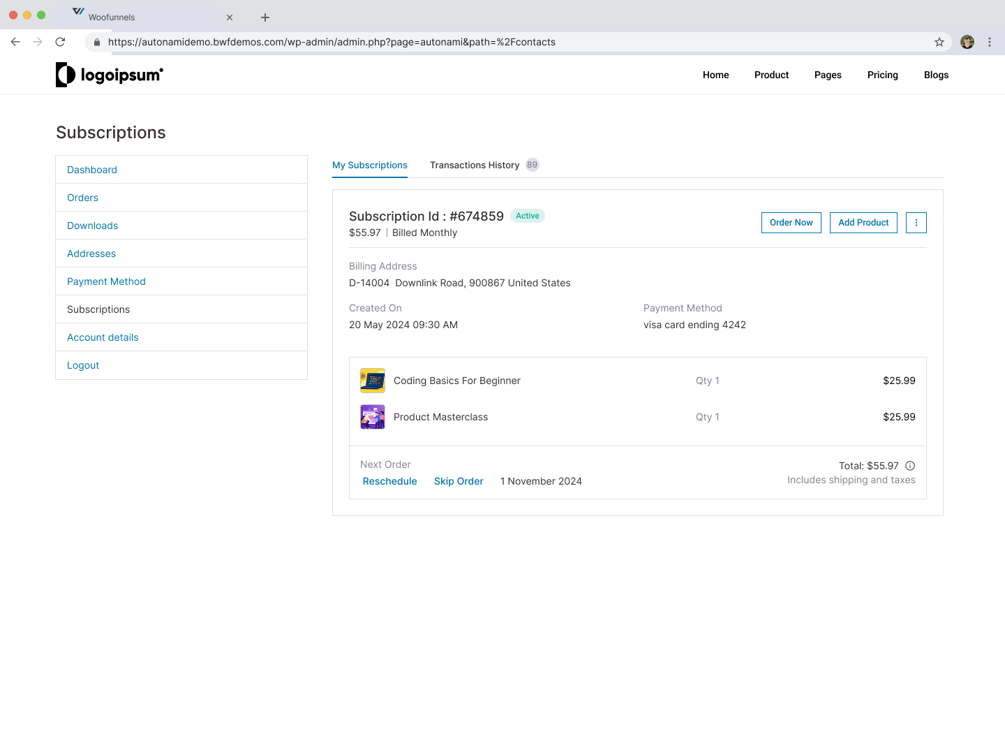 Cancellation flow builder