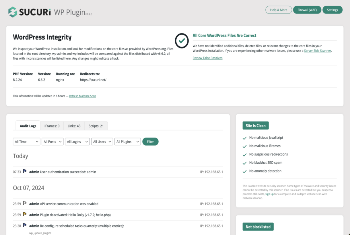 Integrity Diff Utility - Shows differences in the core WordPress files.