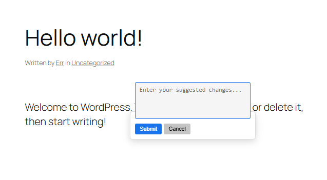 Allowed post types for suggested edits.