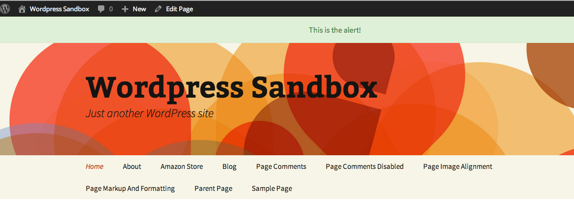 The resulting alert