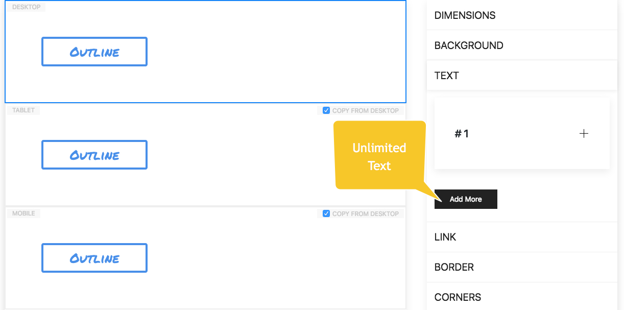 Unlimited text.